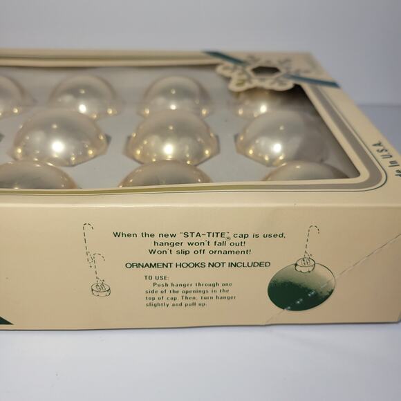 15 Jumbo Glass Vintage Christmas Bulb Ornaments by Rauch Pyramid - Picture 7 of 7